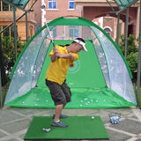 2M/1M/3M Golf Cage Swing Hitting Practice Net &  spong ball