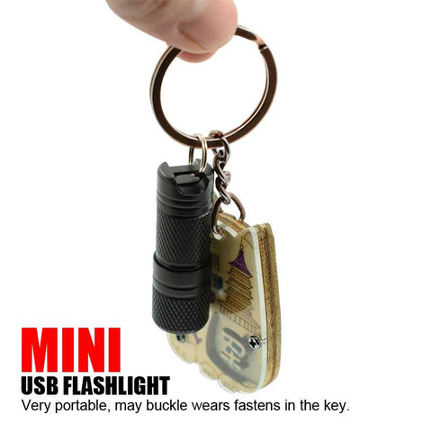 Waterproof Mini LED Flashlight with USB