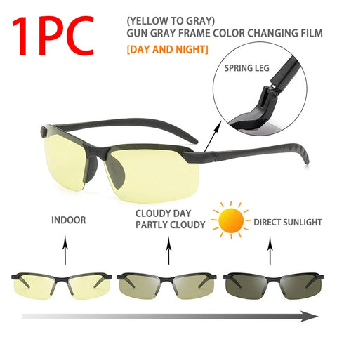 Chameleon Glasses - Auto-Adjusting Photochromic Day and Night Sunglasses