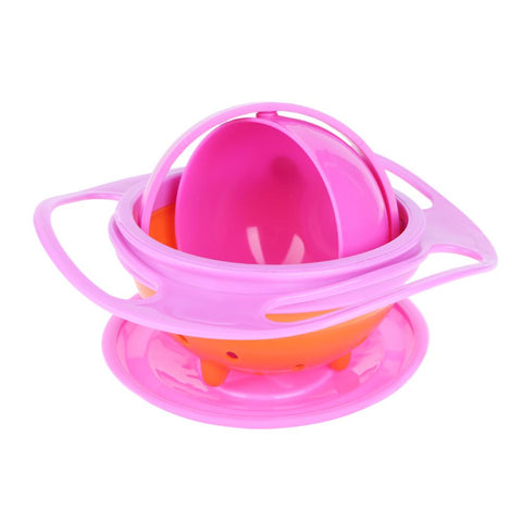 Gyro 360 Degrees Rotate Spill-Proof Bowl