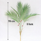 Artificial Palm Leaf Plastic Plants Garden Home Decorations