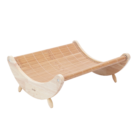 Eco- Friendly Bamboo Rocking Pet Bed
