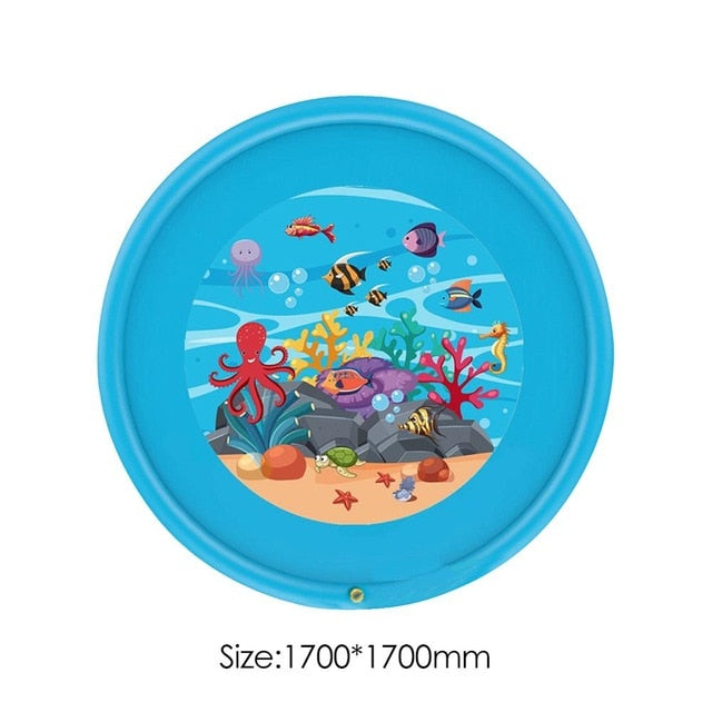 3-in-1 Outdoor Sprinkler for Kids Inflatable Splash Pad