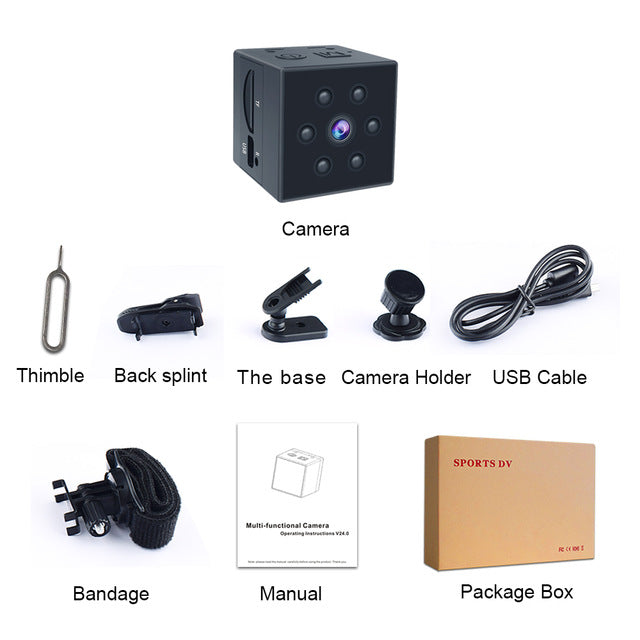 Micro Cam Body Motion Detection Camcorder